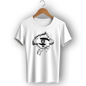 Raiders Superman Logo Reveal With Silver Comic Style And Iconic Emblem T-Shirt