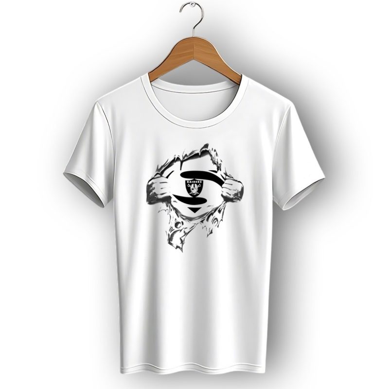 Raiders Superman Logo Reveal With Silver Comic Style And Iconic Emblem T Shirt 1 T Shirt 1