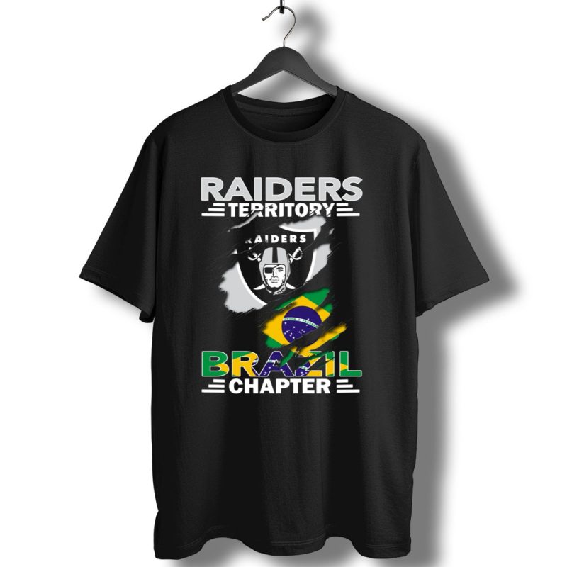 Raiders Territory Brazil Chapter Raiders Logo Brazil Flag T Shirt 1 T Shirt 1
