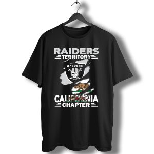 Raiders Territory California Chapter Logo With Bear And Shield T-Shirt