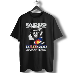 Raiders Territory Colorado Chapter Raiders Logo Colorado Flag T-Shirt