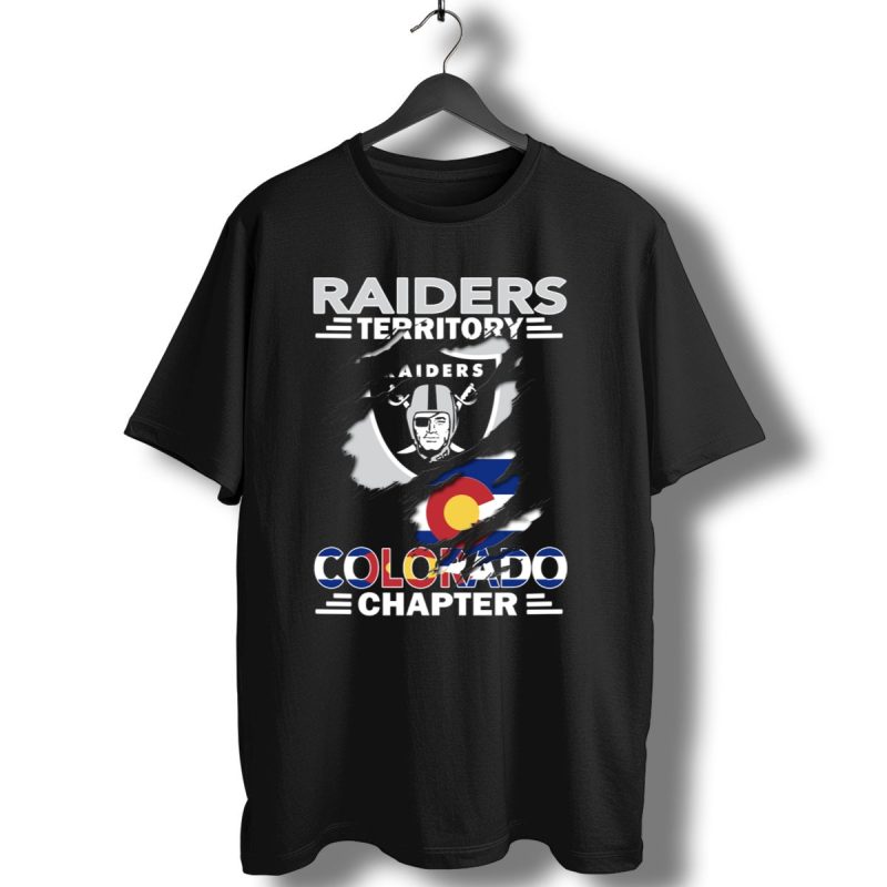 Raiders Territory Colorado Chapter Raiders Logo Colorado Flag T Shirt 1 T Shirt 1