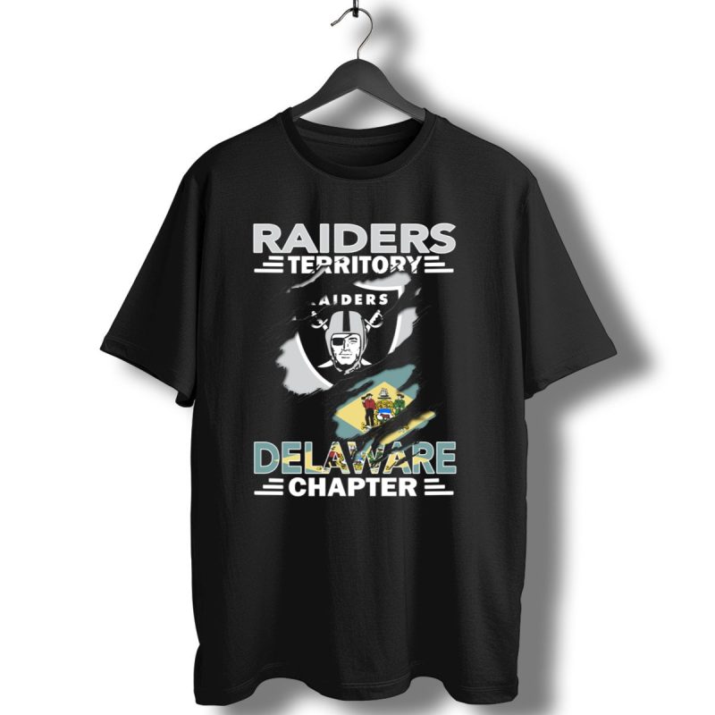 Raiders Territory Delaware Chapter Flag And Shield Emblem T Shirt 1 T Shirt 1