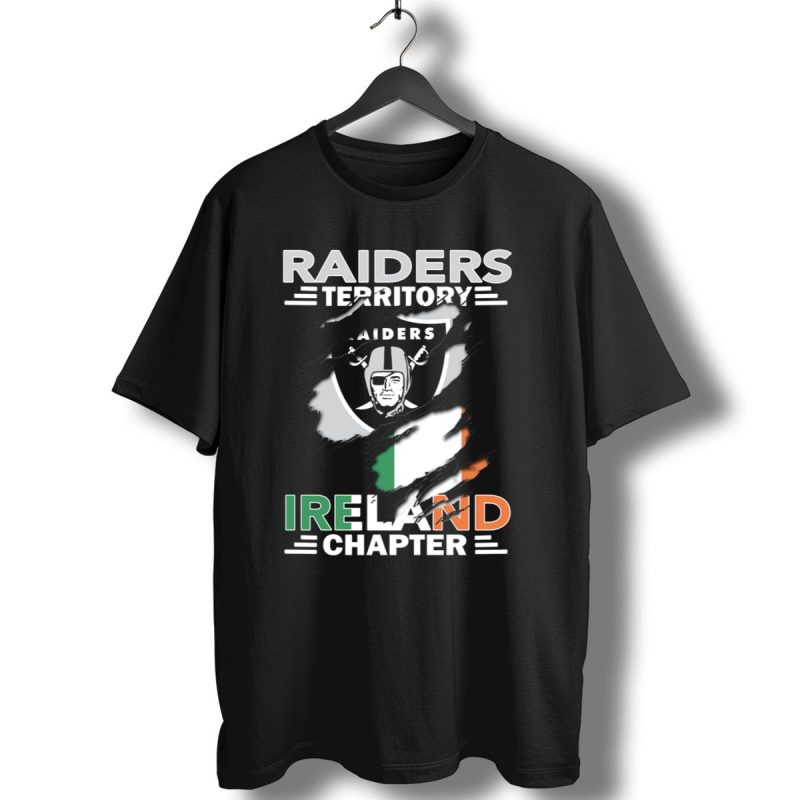 Raiders Territory Ireland Chapter Shield With Irish Flag T Shirt 1 T Shirt 1
