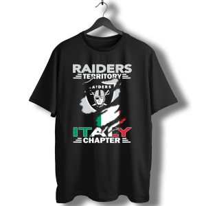 Raiders Territory Italy Chapter Flag Emblem T-Shirt