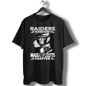 Raiders Territory Massachusetts Chapter Raiders Logo Massachusetts State Emblem T-Shirt