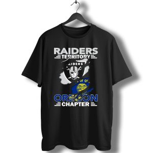 Raiders Territory Oregon Chapter State Of Oregon Flag T-Shirt