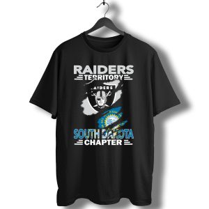 Raiders Territory South Dakota Chapter With Team Logo And State Seal T-Shirt