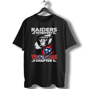 Raiders Territory Tennessee Chapter American Football Fan Emblem T-Shirt