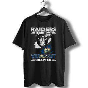 Raiders Territory Vermont Chapter Shield And Vermont Emblem T-Shirt