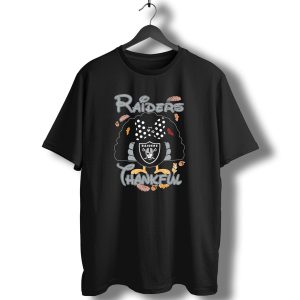 Raiders Thankful Minnie Thanksgiving T-Shirt