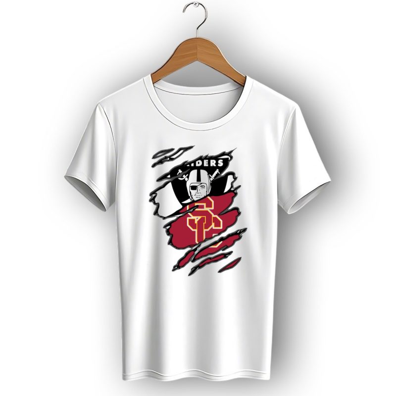 Raiders Usc Trojans Crossover T Shirt 1 T Shirt 1