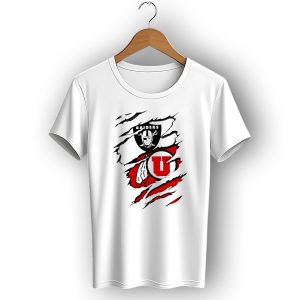 Raiders Utes Logo Fusion Claw Marks T-Shirt
