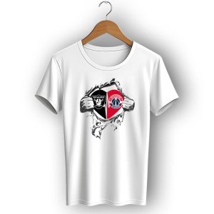Raiders Washington Wizards Heartbeat Tear T-Shirt