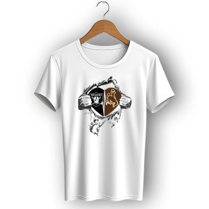Raiders Wyoming Cowboys Heart Torn T-Shirt