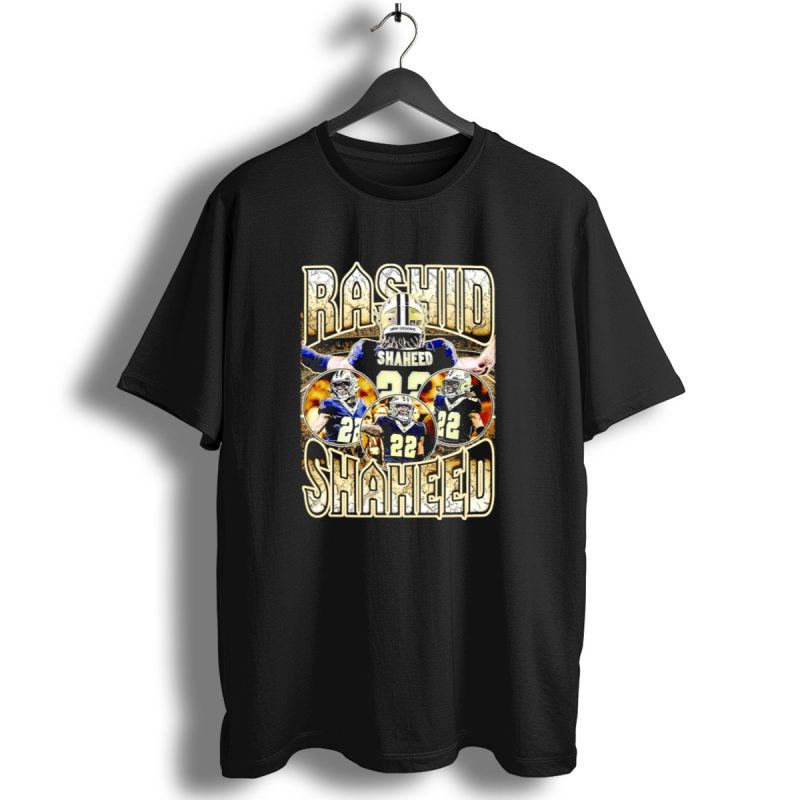 Rashid Shaheed 22 New Orleans Saints Vintage Football Collage T Shirt 1 T Shirt 1