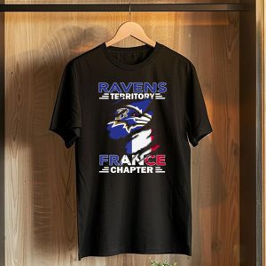 Ravens Territory France Chapter Baltimore Ravens French Flag T-Shirt