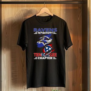 Ravens Territory Tennessee Chapter Baltimore Ravens Tennessee Flag T-Shirt