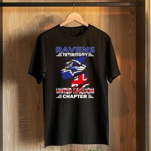 Ravens Territory United Kingdom Chapter Baltimore Ravens Union Jack T-Shirt