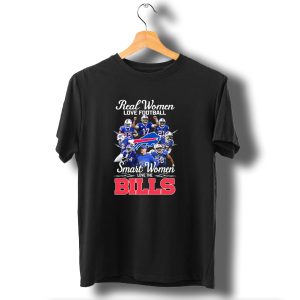 Real Women Love Football Smart Women Love The Buffalo Bills T-Shirt