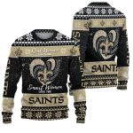 Real Women Love Football Smart Women Love The New Orleans Saints Christmas Ugly Sweater