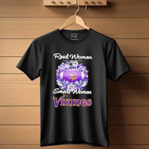 Real Women Love Football Smart Women Love The Vikings T Shirt