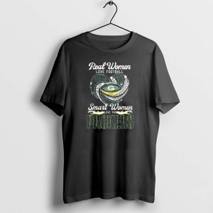 Real Women Love Football Smart Women Love The Packers Diamond Heart 2025 Champions T-Shirt