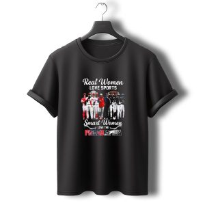 Real Women Love Sports Smart Women Love The Philadelphia Phillies And Eagles T-Shirt