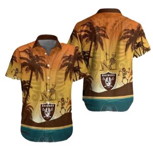 Retro Las Vegas Raiders Hawaiian Shirt Gift For Football Fans