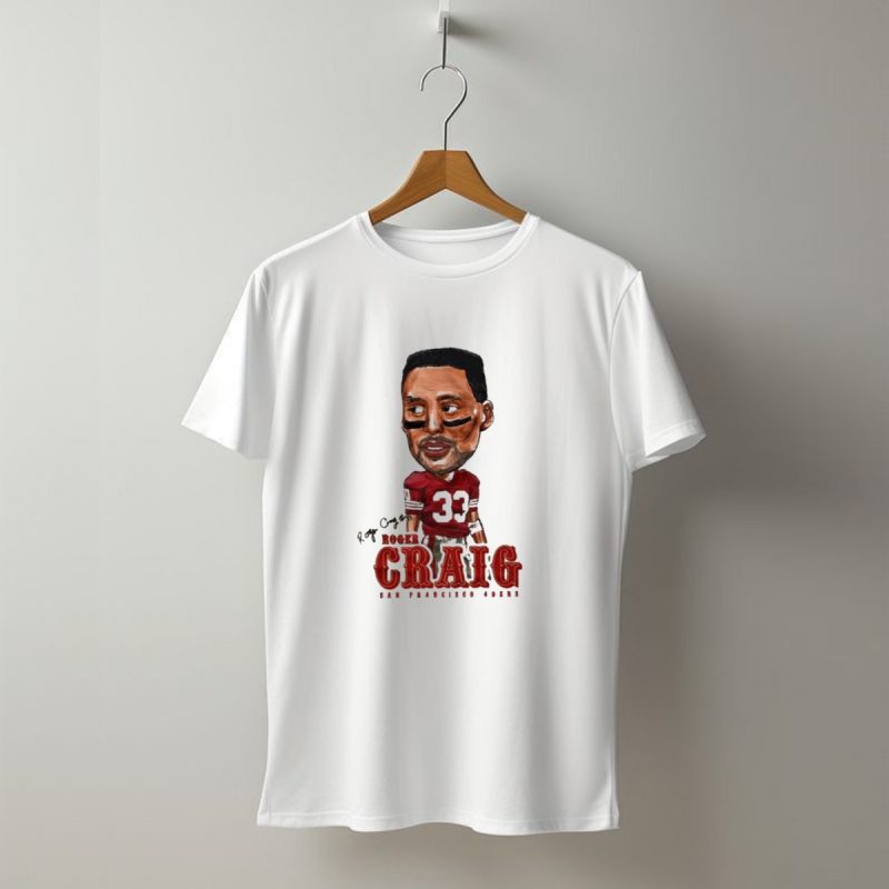 Roger Craig San Francisco 49Ers 33 Big Head Character T Shirt T Shirt 1