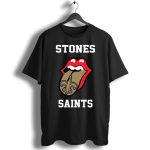 Rolling Stones New Orleans Saints Logo T-Shirt