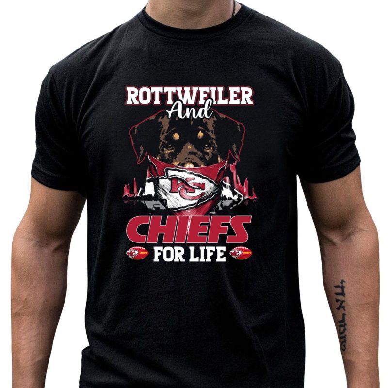 Rottweiler And Chiefs For Life T Shirt T Shirt 1 1