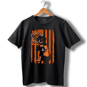 Rottweiler Chicago Bears I Love Mom American Flag T Shirt