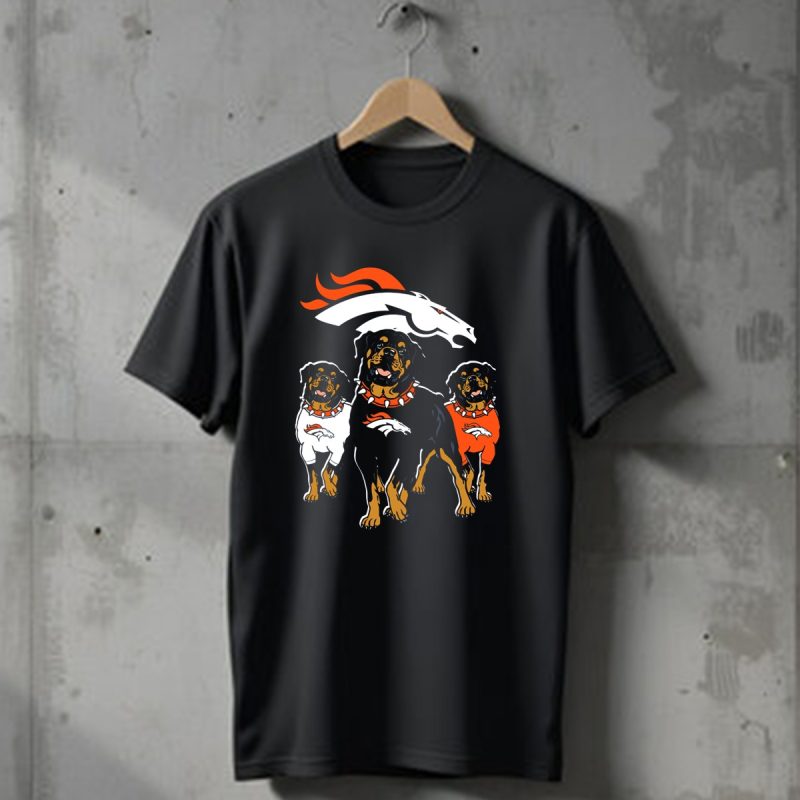 Rottweiler Dogs Denver Broncos T Shirt 1 T Shirt 1