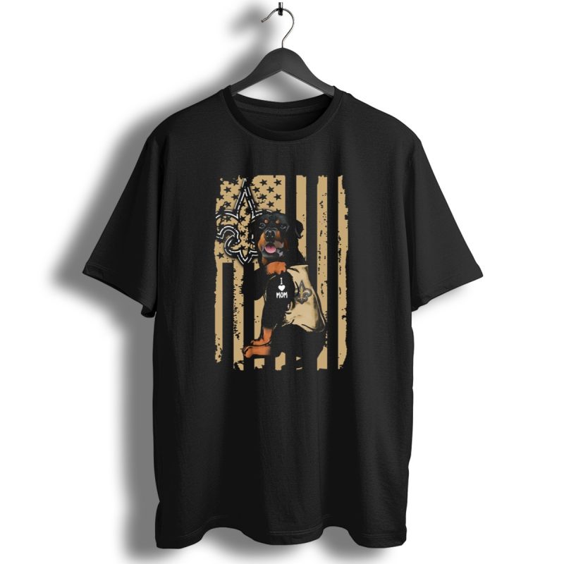 Rottweiler I Love Mom New Orleans Saints Fleur De Lis T Shirt 1 T Shirt 1