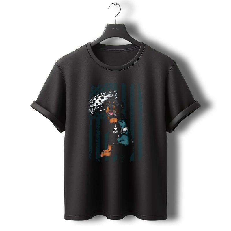 Rottweiler I Love Mom Philadelphia Eagles T Shirt T Shirt 0 1