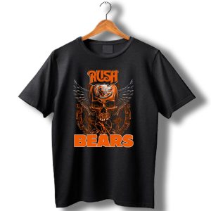 Rush Chicago Bears Skull Wings T Shirt