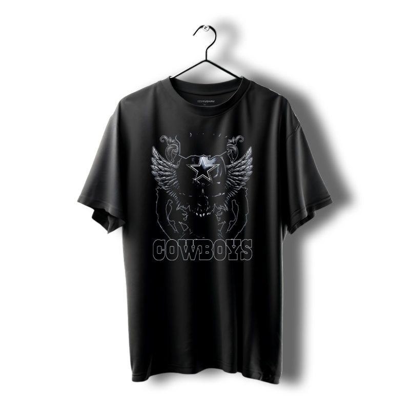 Rush Dallas Cowboys Winged Star Skull T Shirt 1 T Shirt 1 1