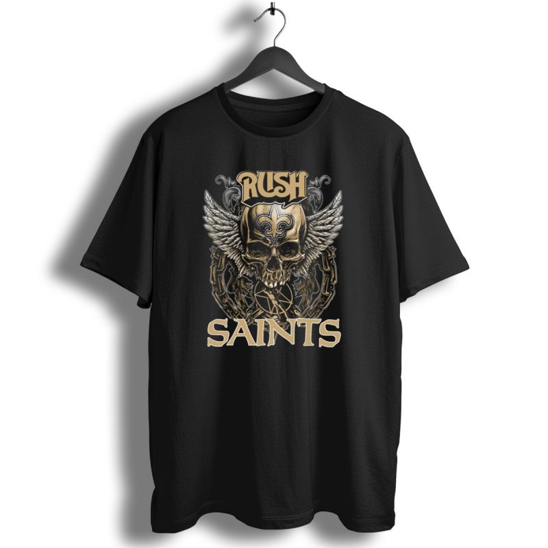 Rush-New-Orleans-Saints-Skull-With-Wings-And-Chains-Fleur-De-Lis-Emblem-T-Shirt-1_T-Shirt-1 Rush New Orleans Saints Skull With Wings And Chains Fleur De Lis Emblem T Shirt 1 T Shirt 1