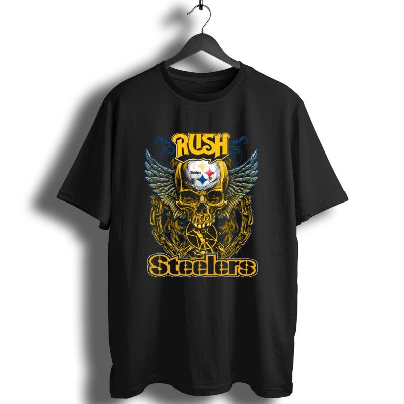 Rush Pittsburgh Steelers Skull Wings Chain T Shirt 1 T Shirt 1