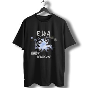Rwa Raider Nation Silver And Black Raiders Win T-Shirt