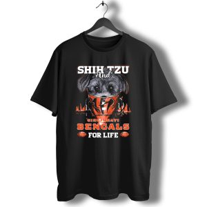 SHIH TZU AND CINCINNATI BENGALS FOR LIFE T-Shirt
