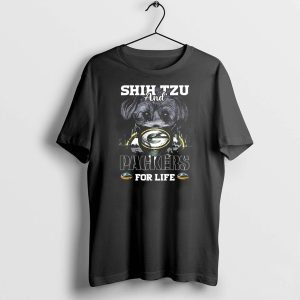 Shih Tzu And Packers For Life T-Shirt