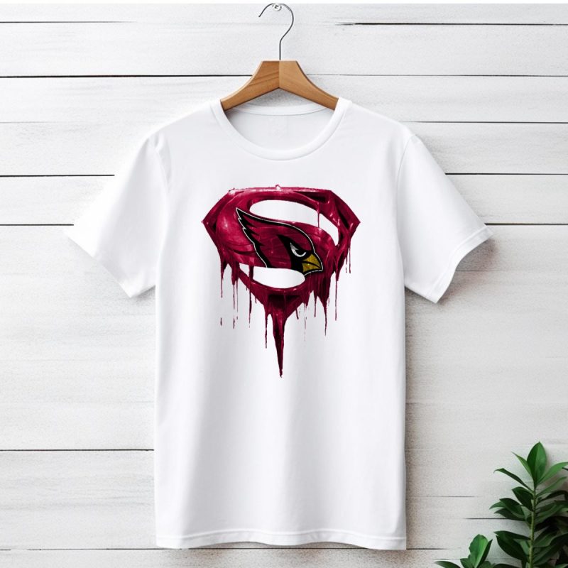 Spm Arizona Cardinals Dripping Super Hero Emblem T Shirt 1 T Shirt 1