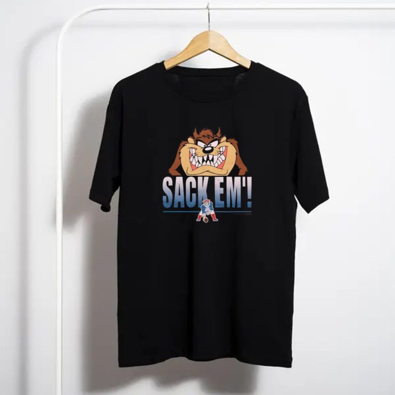 Sack Em Looney Tunes Taz X New England Patriots Nfl T Shirt T Shirt 1