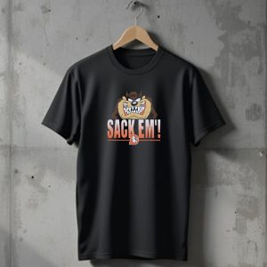 Sack Em Taz Looney Tunes x Denver Broncos NFL T-Shirt