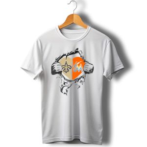 Saints And Marlins Heart Tear T Shirt