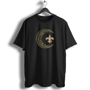 Saints Crescent Fleur De Lis Nola New Orleans T Shirt
