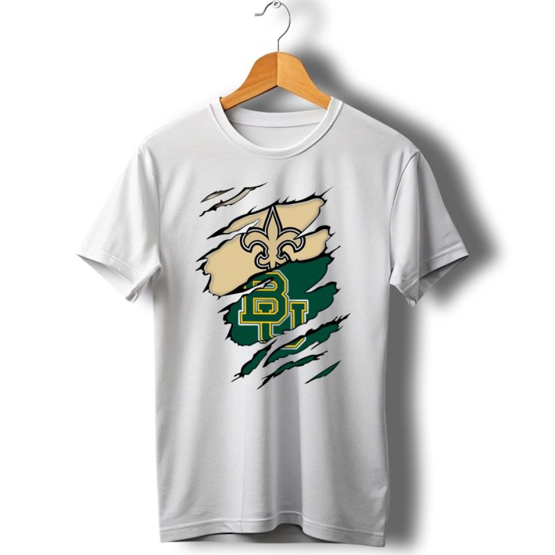 Saints Fleur De Lis Over Baylor Bears T Shirt 1 T Shirt 1