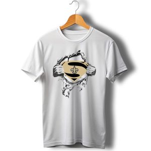 Saints Logo Super Hero Fleur De Lis Emblem T Shirt